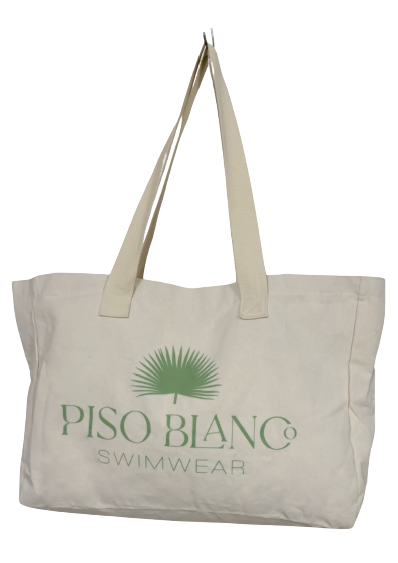 Shopping Tote Bag - Light Green Logo