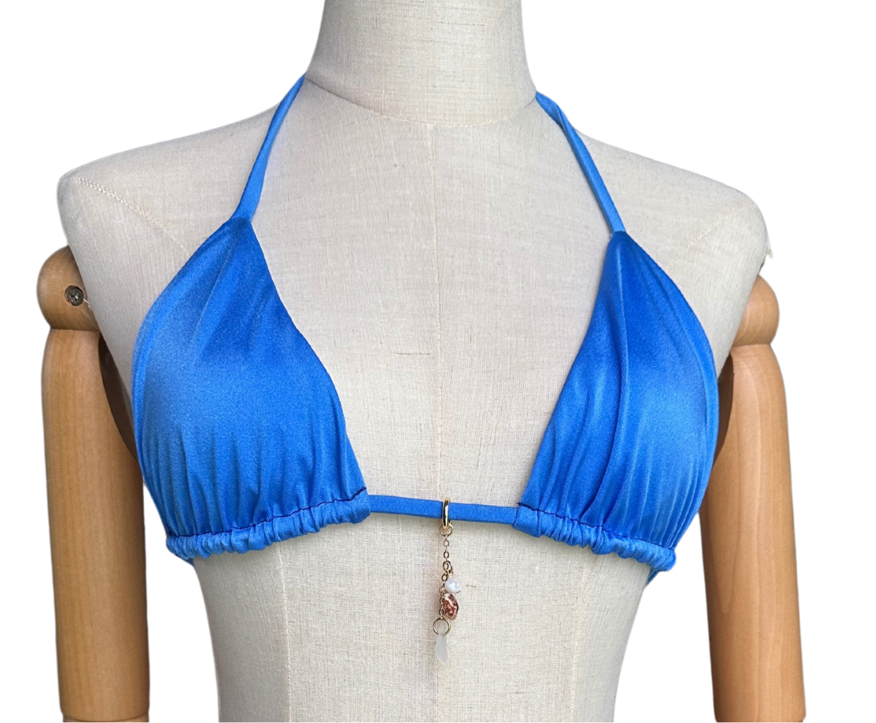 Triangle Top - Shimmer Blue