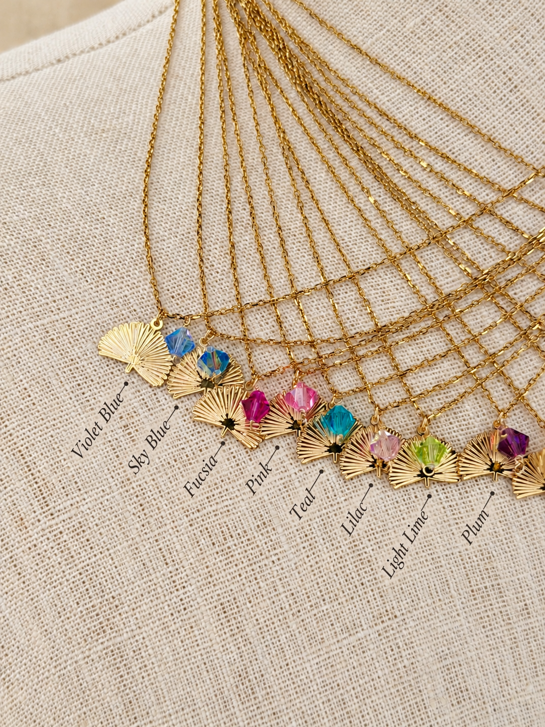 Palm Necklace | Vintage Swarovski Crystals