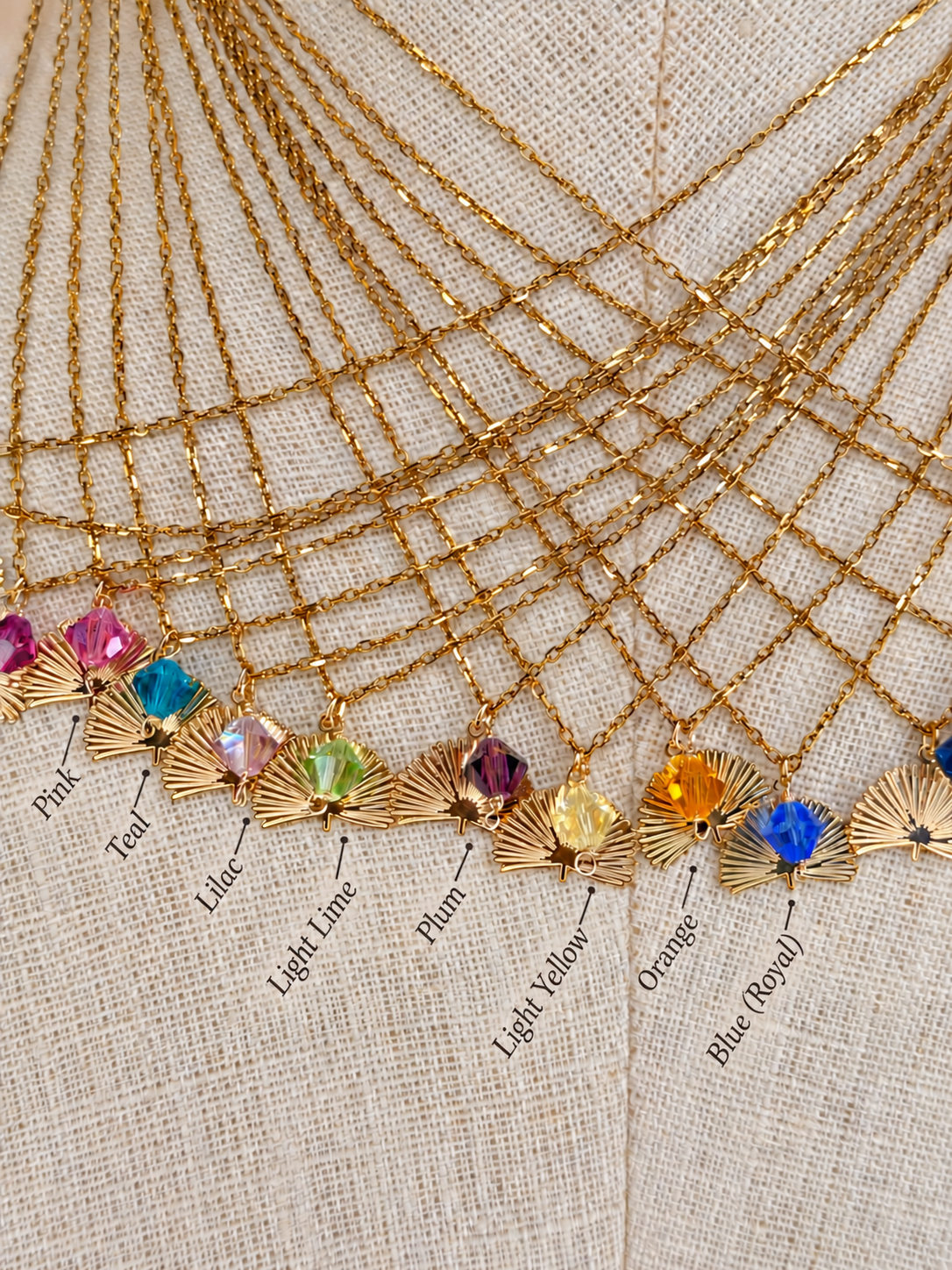 Palm Necklace | Vintage Swarovski Crystals