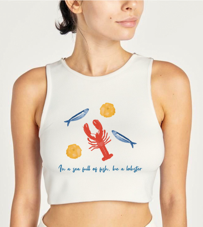 Tostones Lobster - Crop Cami